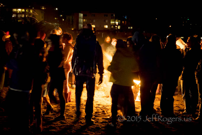 Burning Bowl Ceremony bonfire